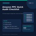Free Amazon PPC Quick Audit Checklist digital PDF cover